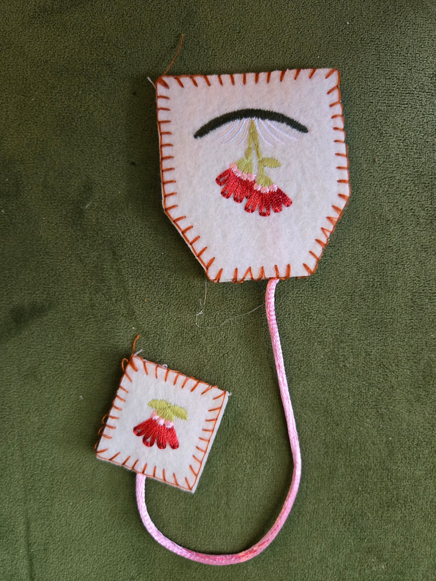Tea Bag Felt Book Marks