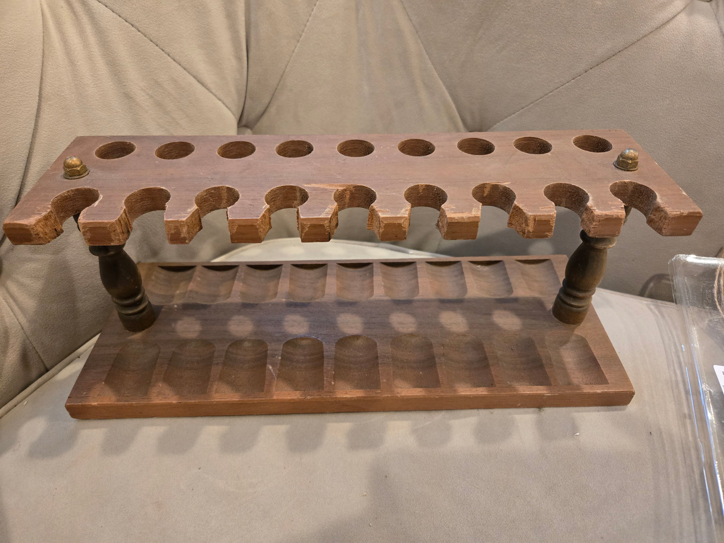 Vintage 18 Slot Pipe Holder