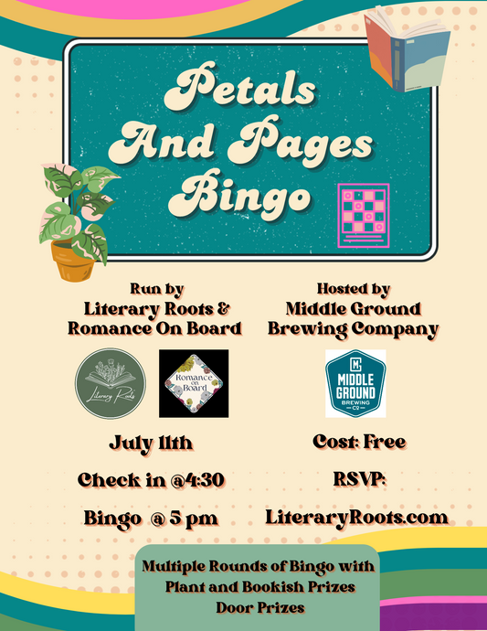 Petals and Pages Bingo Night: @Middle Ground Brewing Company: July 11th Check-in @4:30pm