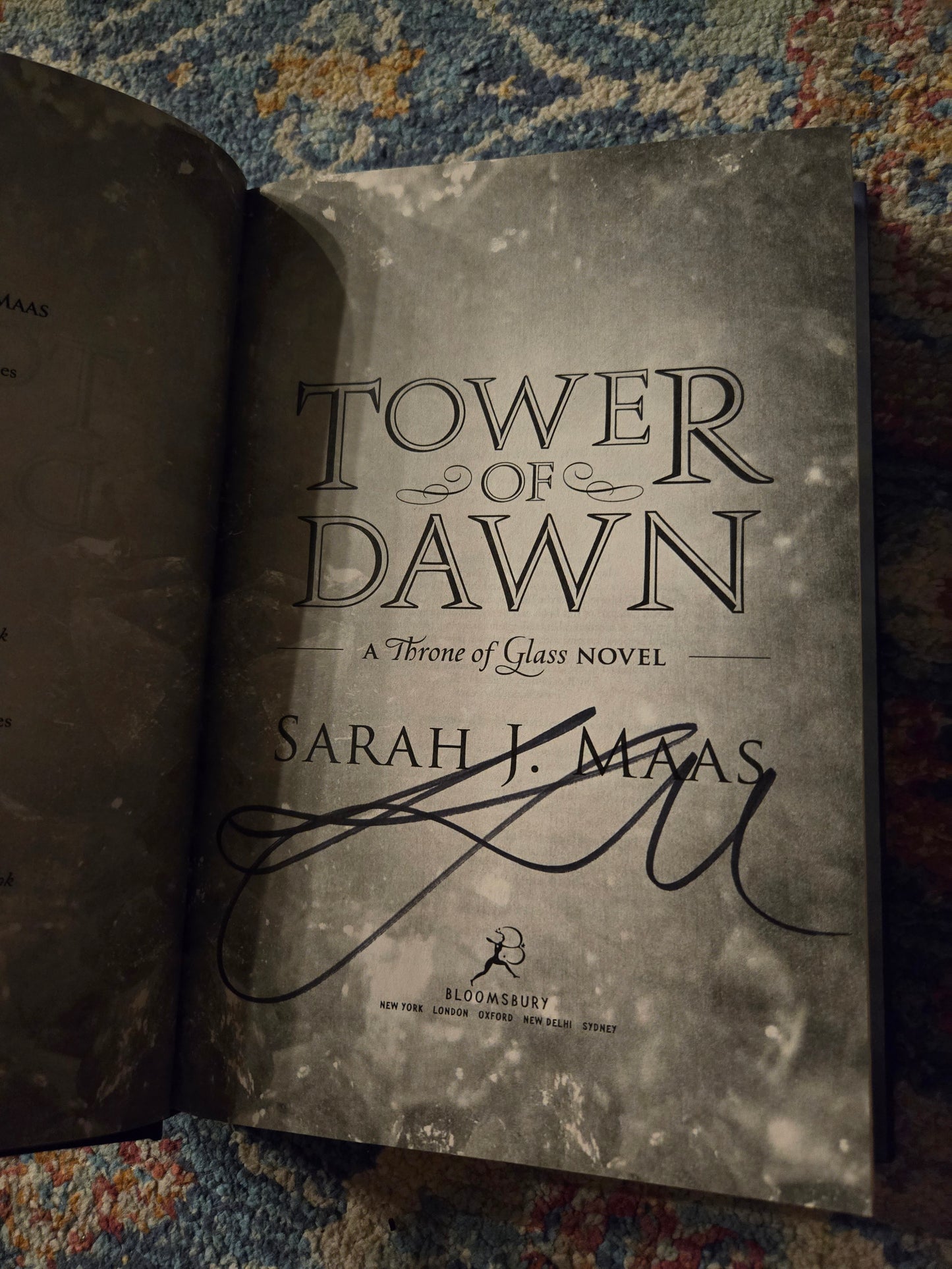 Signed 1st 1st Tower of Dawn by Sarah J Maas