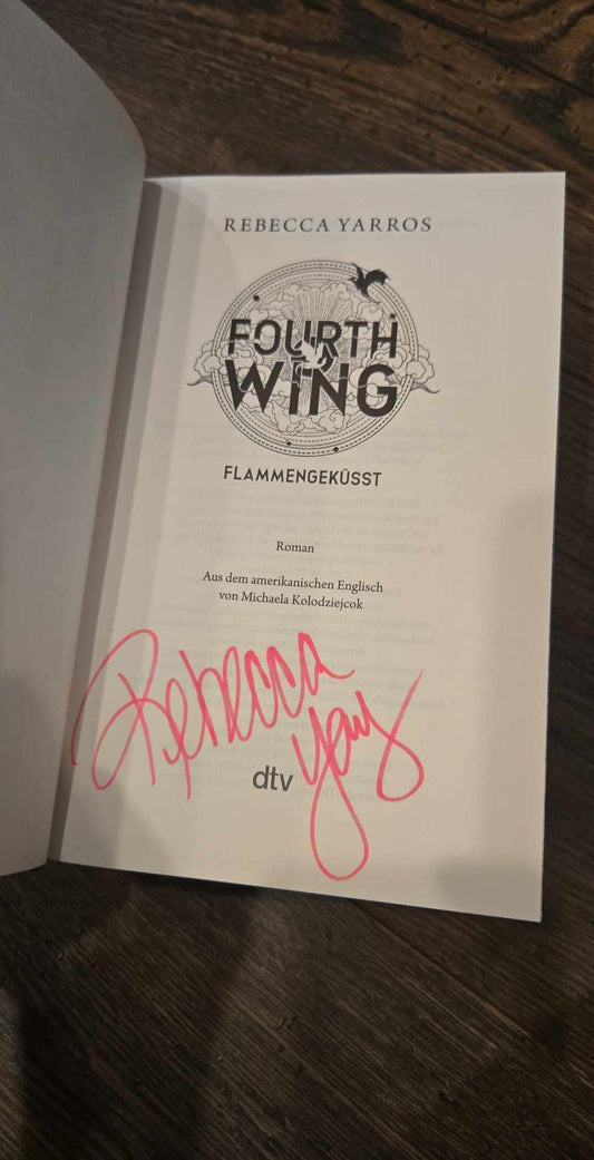 Signed German Edition Fourth Wing