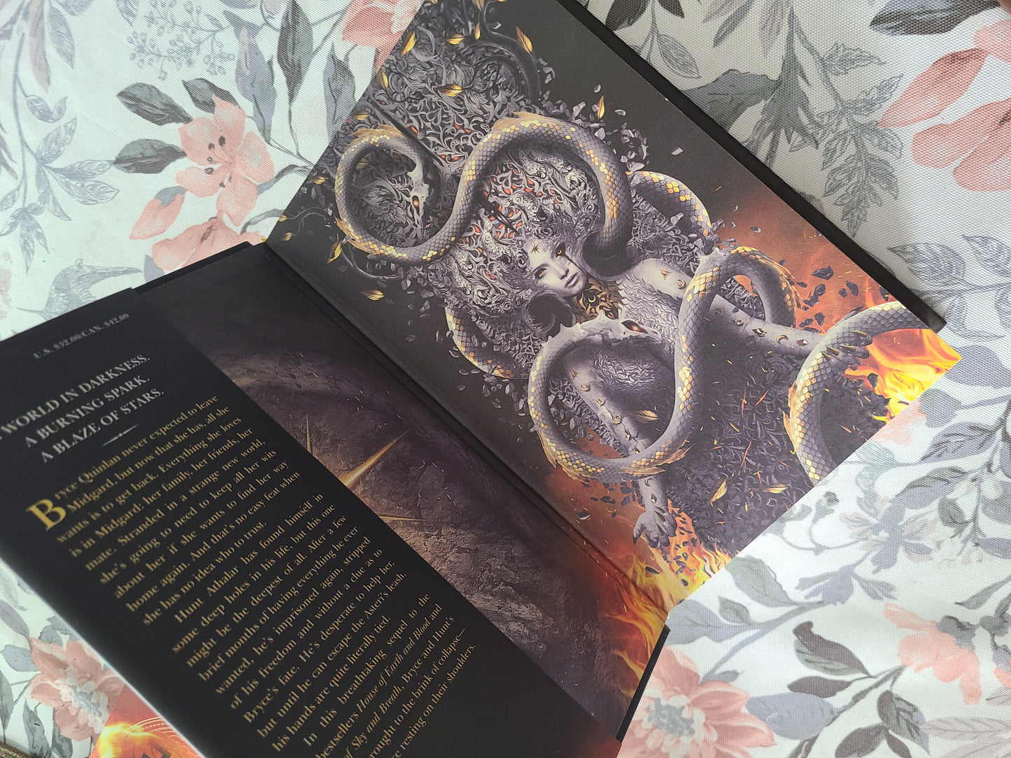 Indigo House of Flame and Shadow with Digital Signature by Sarah J. Maas
