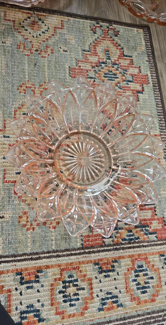 Pink Depression Glass Bowl