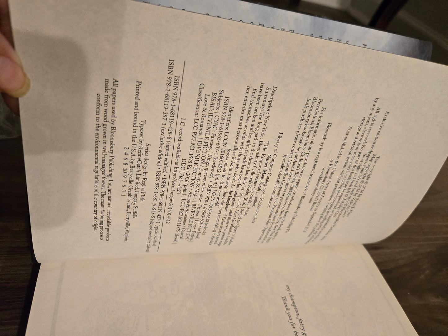 Barnes and Noble Tower of Dawn and Empire of Storms OOP Bundle