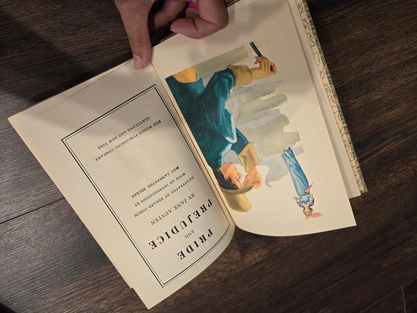 1st Edition Pride and Prejudice by Jane Austen Illustr E. Cirlin Rainbow Classics 1946 No DJ