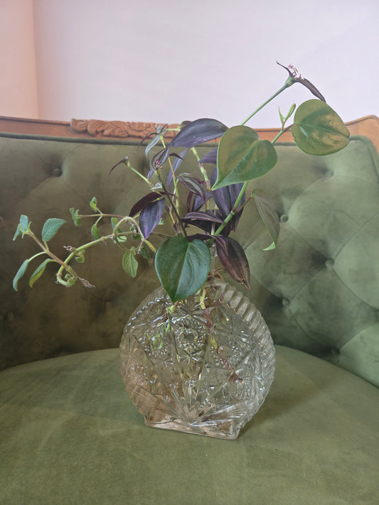 Sunflower Antique Glass Arrangement