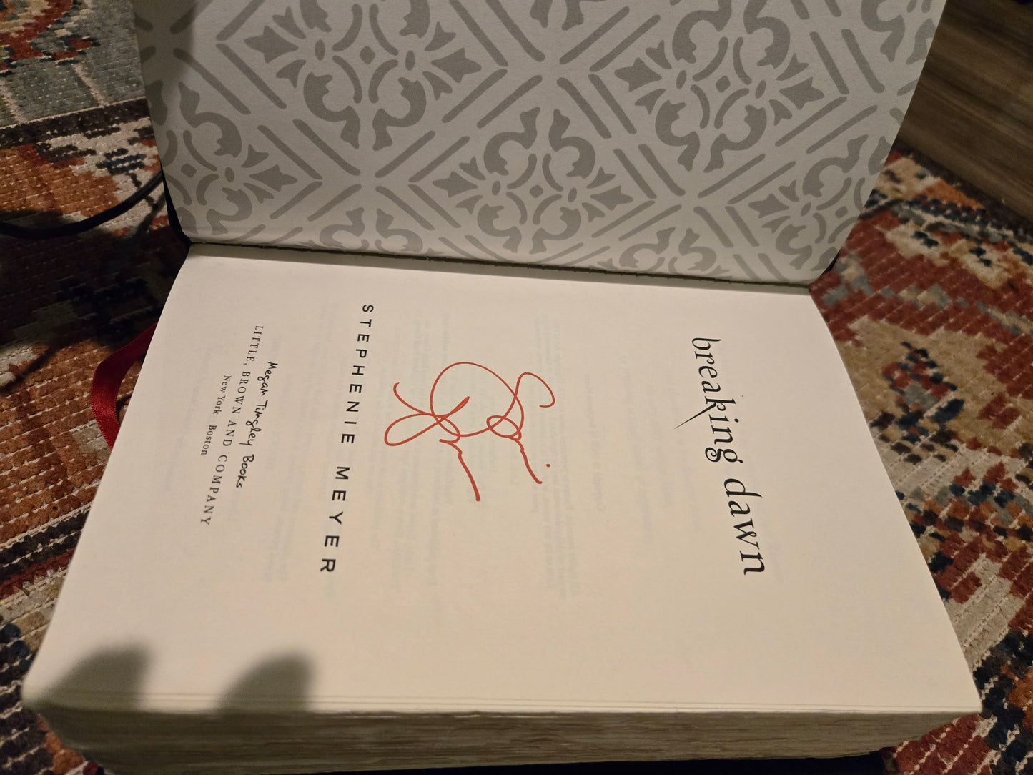 Breaking Dawn Collectors Edition Autopen Signed by Stephanie Meyer