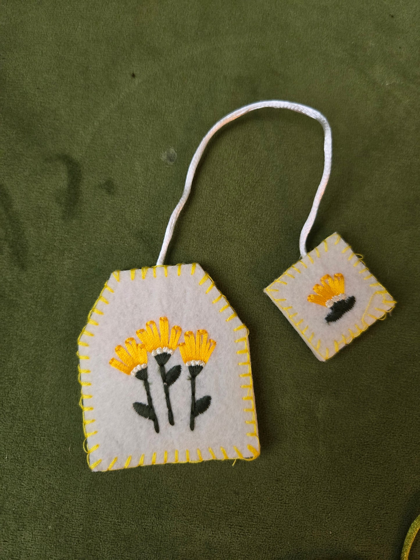 Tea Bag Felt Book Marks