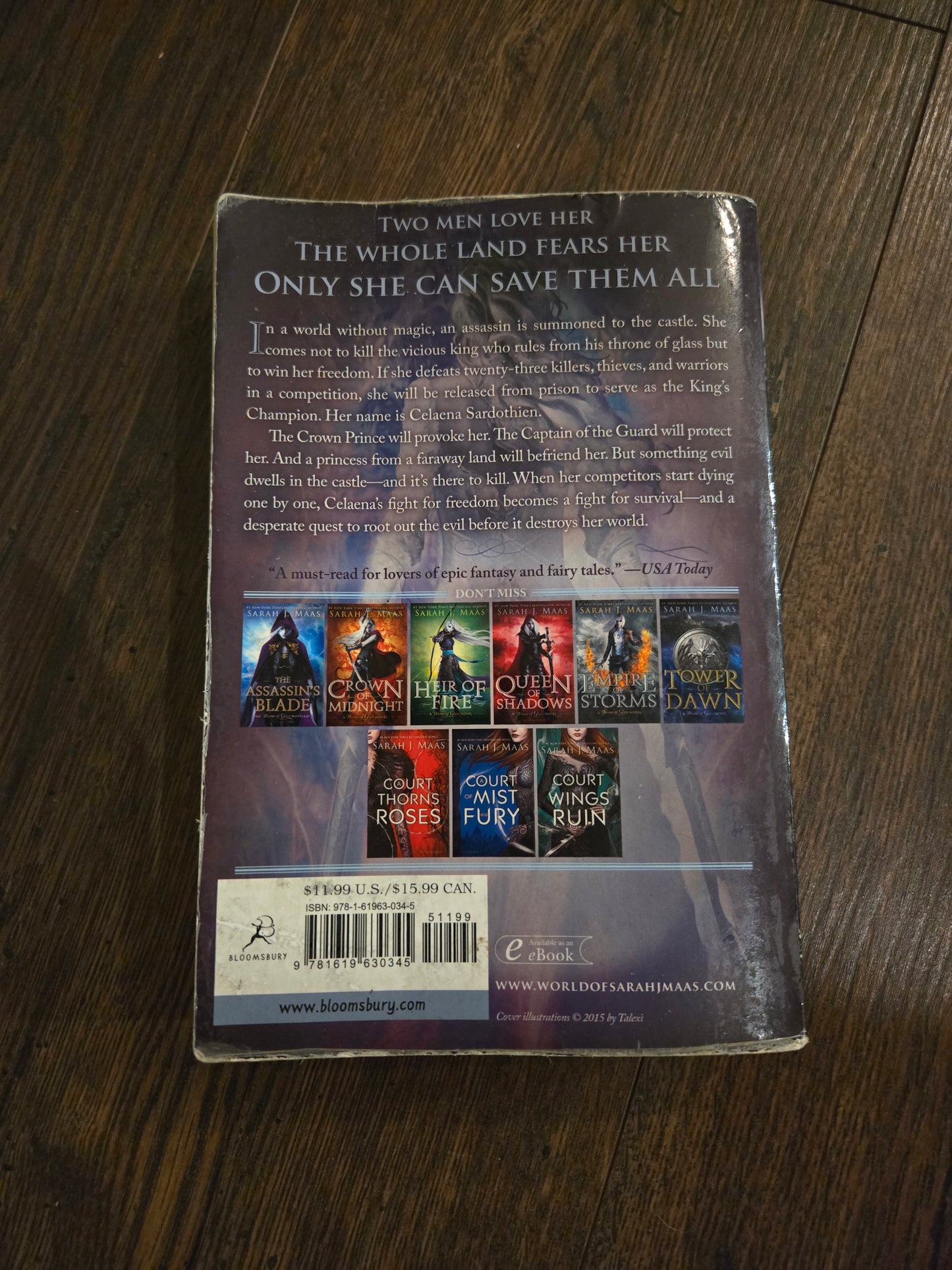 OOP Throne of Glass by Sarah J Maas - Poor Condition