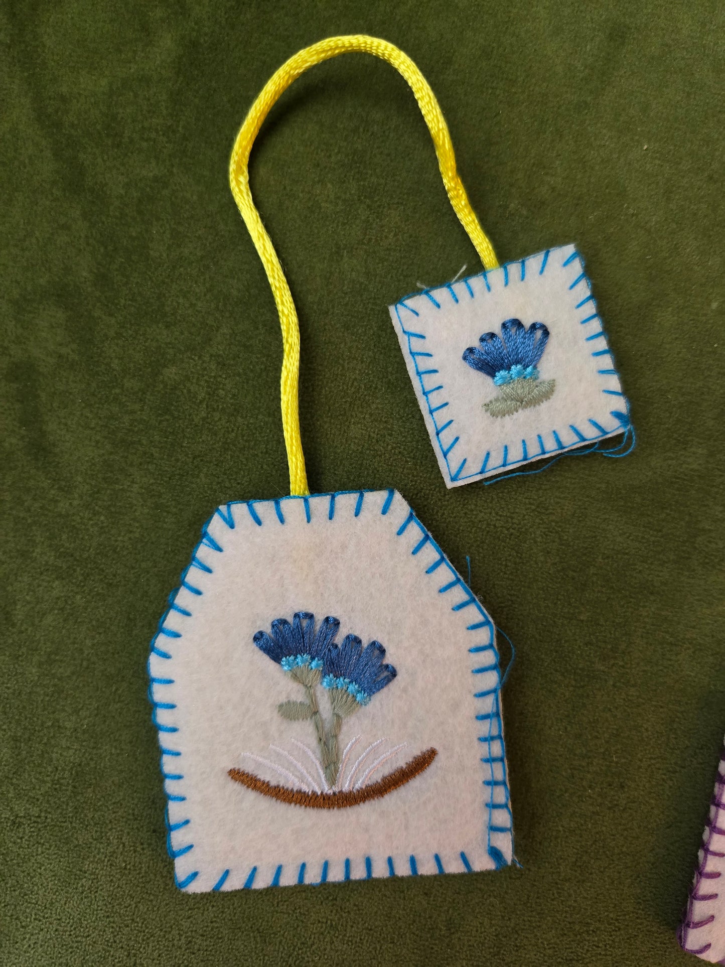 Tea Bag Felt Book Marks