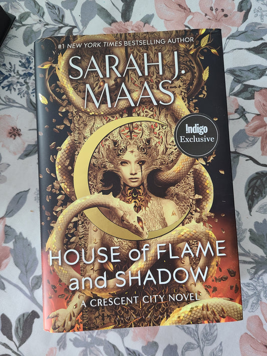 Indigo House of Flame and Shadow with Digital Signature by Sarah J. Maas