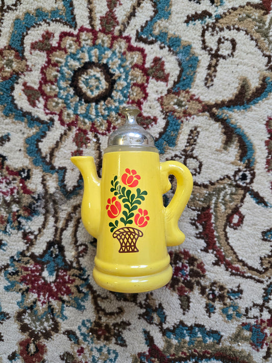 AVON Koffee Klatch Pennsylvania Dutch Pitcher Jar Field Flowers