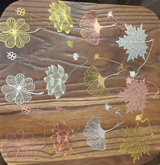 Metal Flower Bookmarks