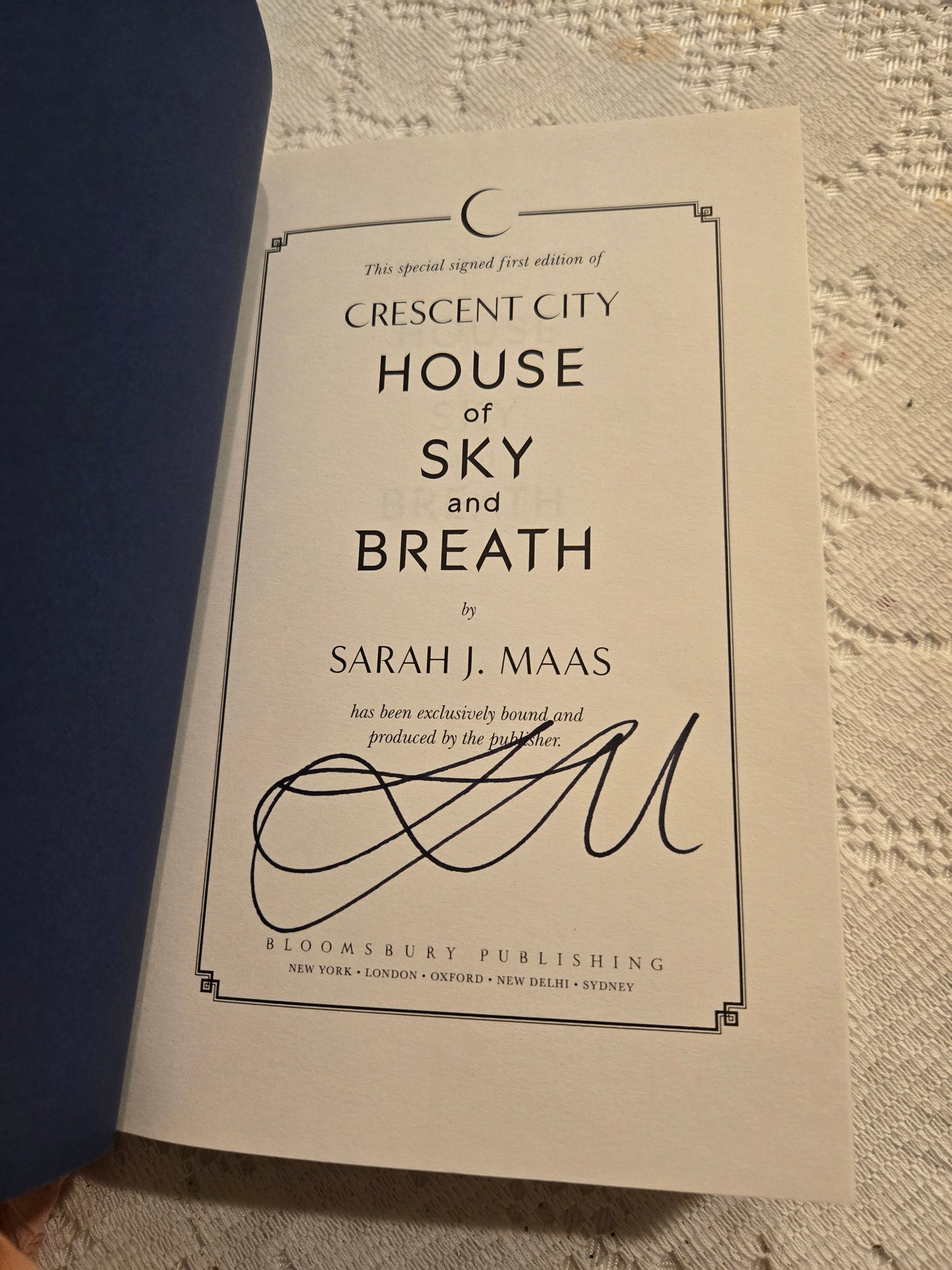 Signed House of Sky and Breath